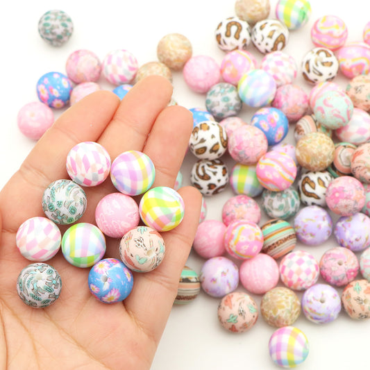 5pcs Flower Silicone Lentil Loose Frosted Beads For DIY Handmade Keychain Mobile Phone Chain Bag Chain Necklace Beaded Decors Jewelry Making Accessories