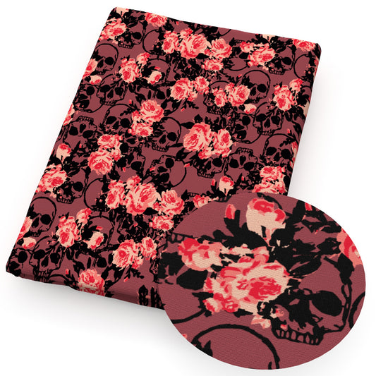 halloween spoonflower skull ghost skeleton bones fabric