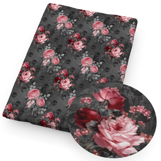 spoonflower halloween skull ghost skeleton bones fabric