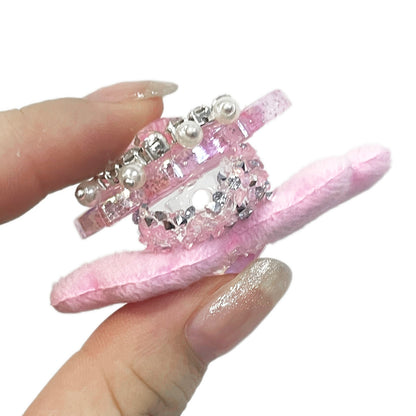 1Pc Faux Rhinestone Acrylic Beads Transparent Reindeer Shaped Angle Wings Solid Color Loose Spacer Beads with Hole for Jewelry Making DIY Bracelet Necklace Chain Earrings Charm Bangle Decors Craft Pen Supplies