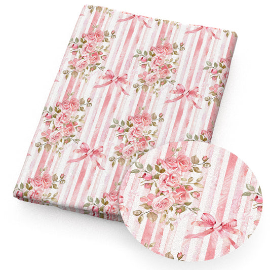 flowerfloral stripe pink series fabric