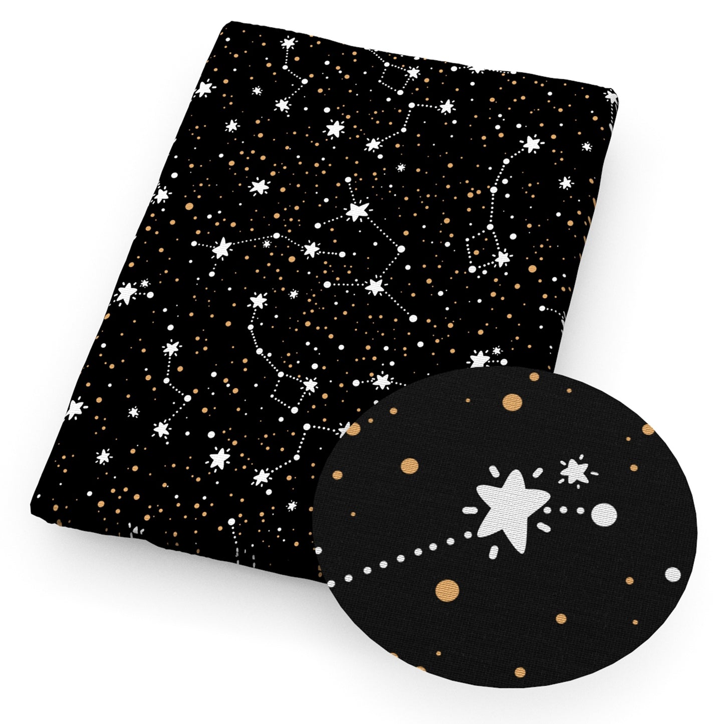 star starfish dots spot constellation fabric