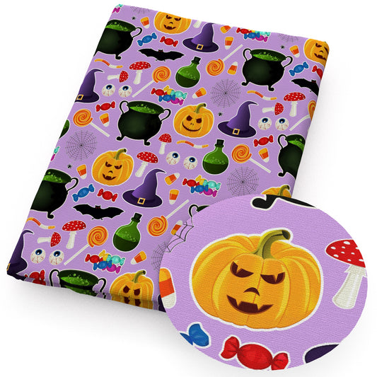 halloween pumpkin candysweety spiderspider web fabric