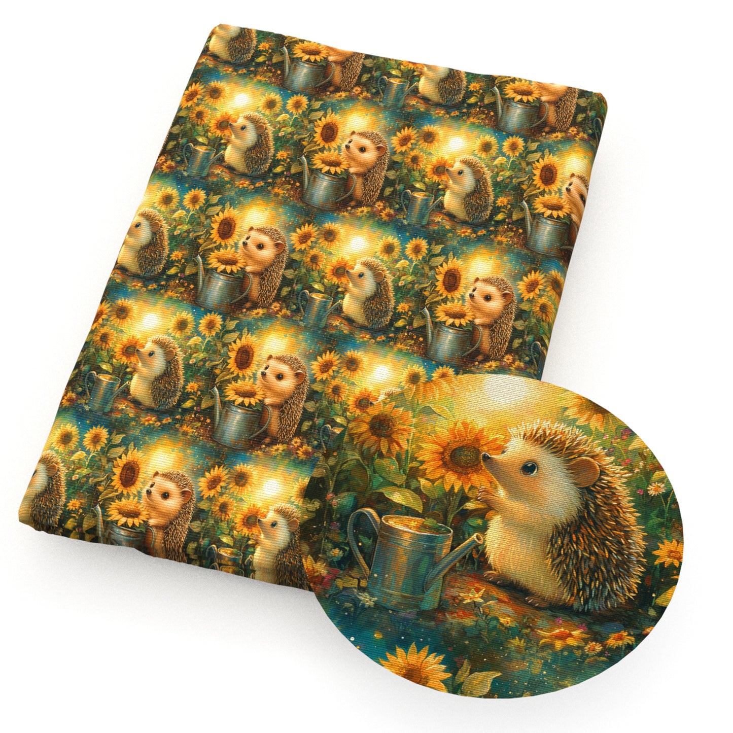 1Pc hedgehog series Quilting Fabric-17.7x19.68inch(45x50cm) Polyester Craft Fabrics DIY Handmade Precut For Patchwork Craft