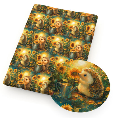 1Pc hedgehog series Quilting Fabric-17.7x19.68inch(45x50cm) Polyester Craft Fabrics DIY Handmade Precut For Patchwork Craft