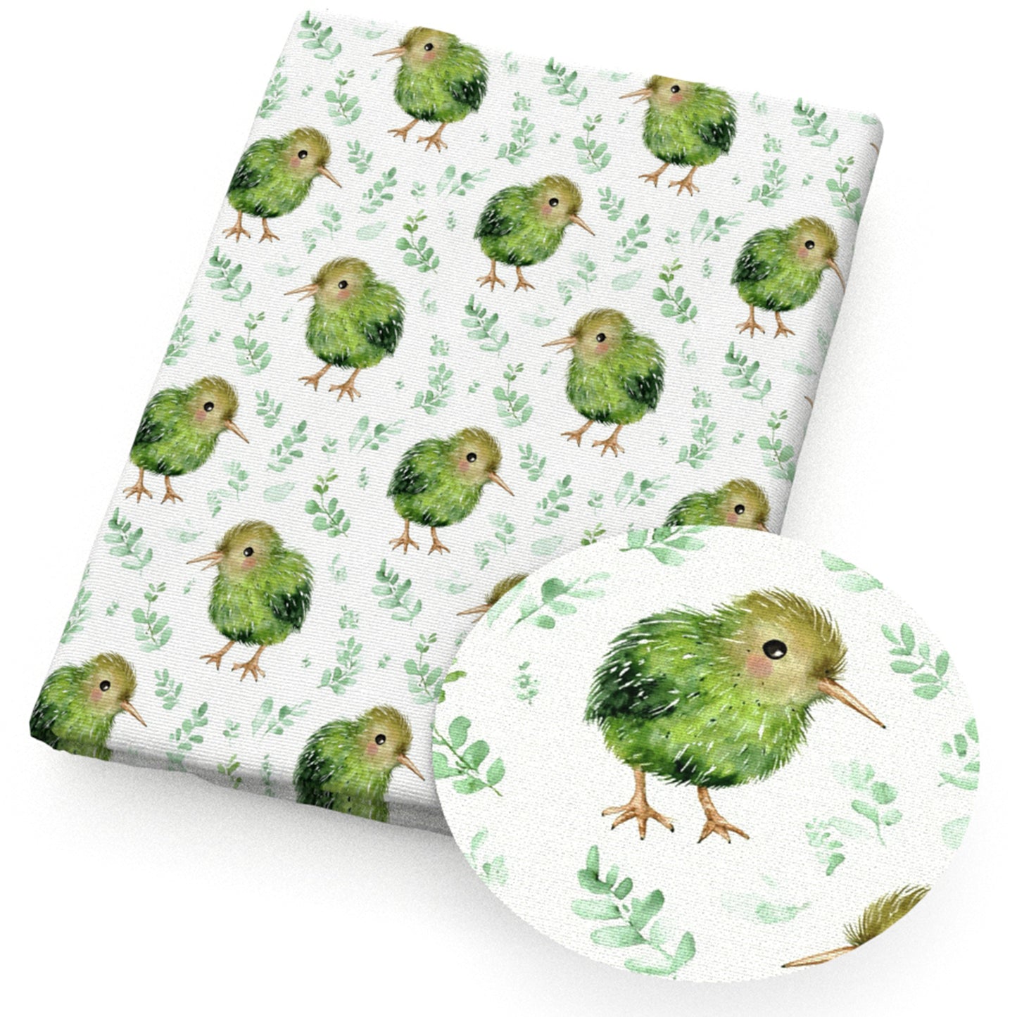 bird leaf leaves tree fabric
