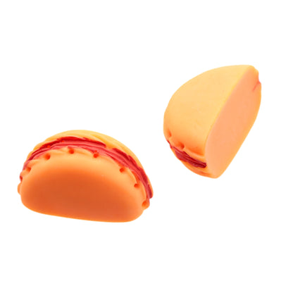 2Pcs Half Round Miniature Macaroon Decorations, Assorted Colors, Plastic & Resin - Scrapbooking Embellishments, Flatback Cabochon Crafts, Universal Holiday Party Supplies, Non-Electrical DIY Accessories