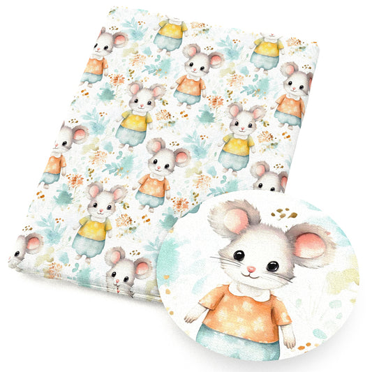 mouse flowerfloral tie dye fabric