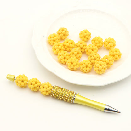 5pcs Velvet Hollow Beads - Soft Plush Assorted Shapes for DIY Jewelry Making, Hair Accessories, and Crafts