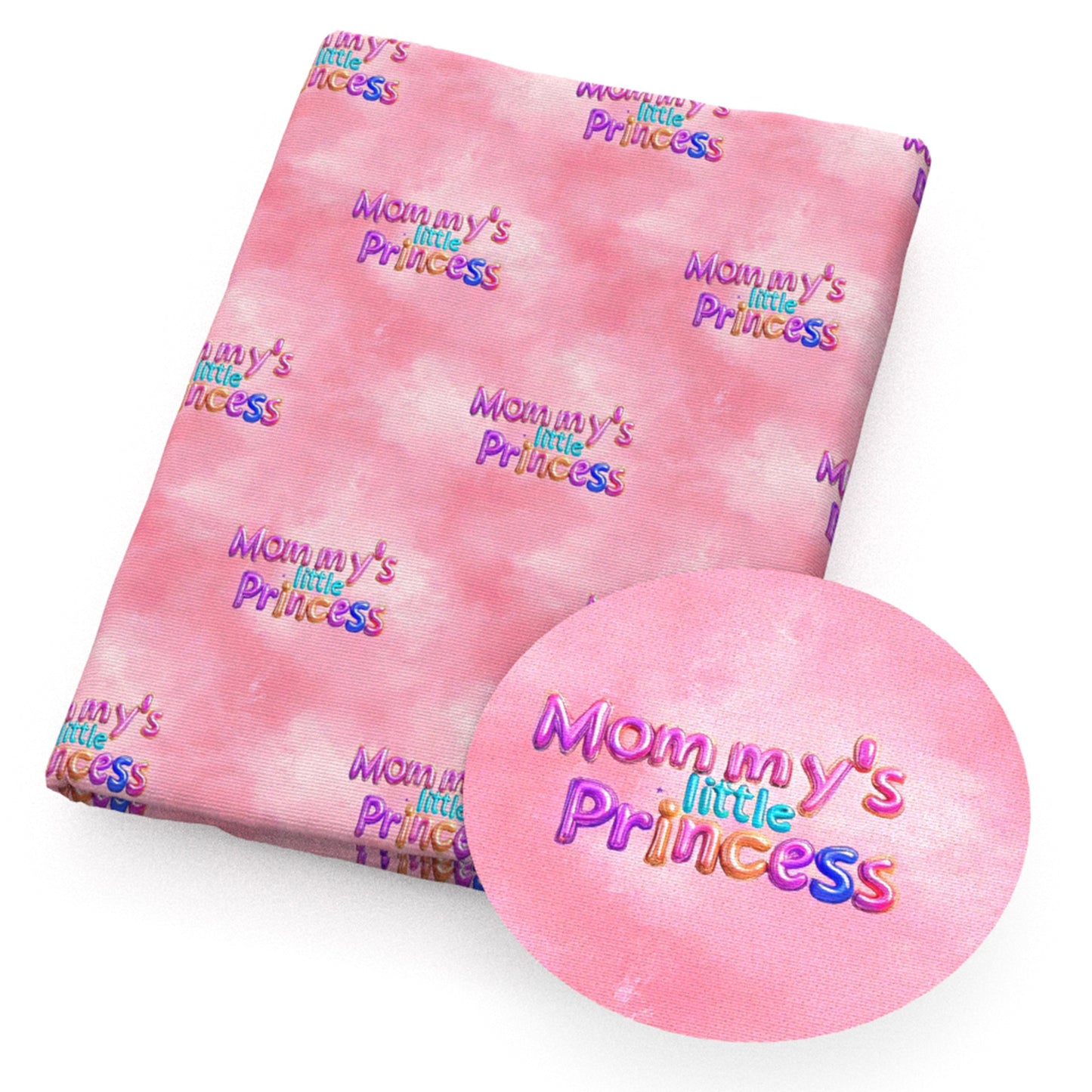 pink series letters alphabet mother mommommy tie dye fabric