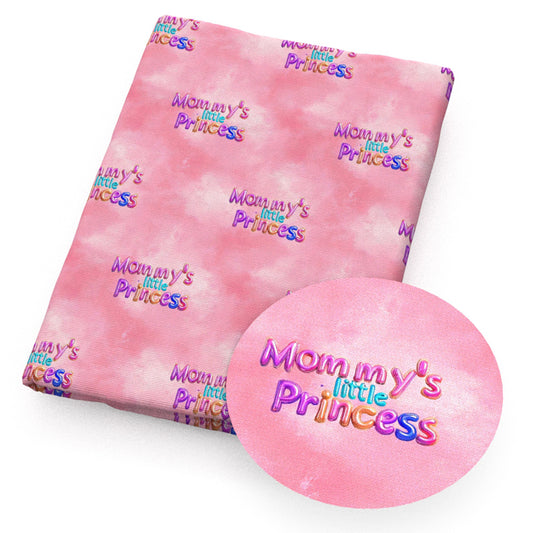 pink series letters alphabet mother mommommy tie dye fabric