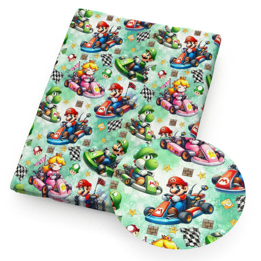 mario super mario nin nintendoprincess peach car fabric