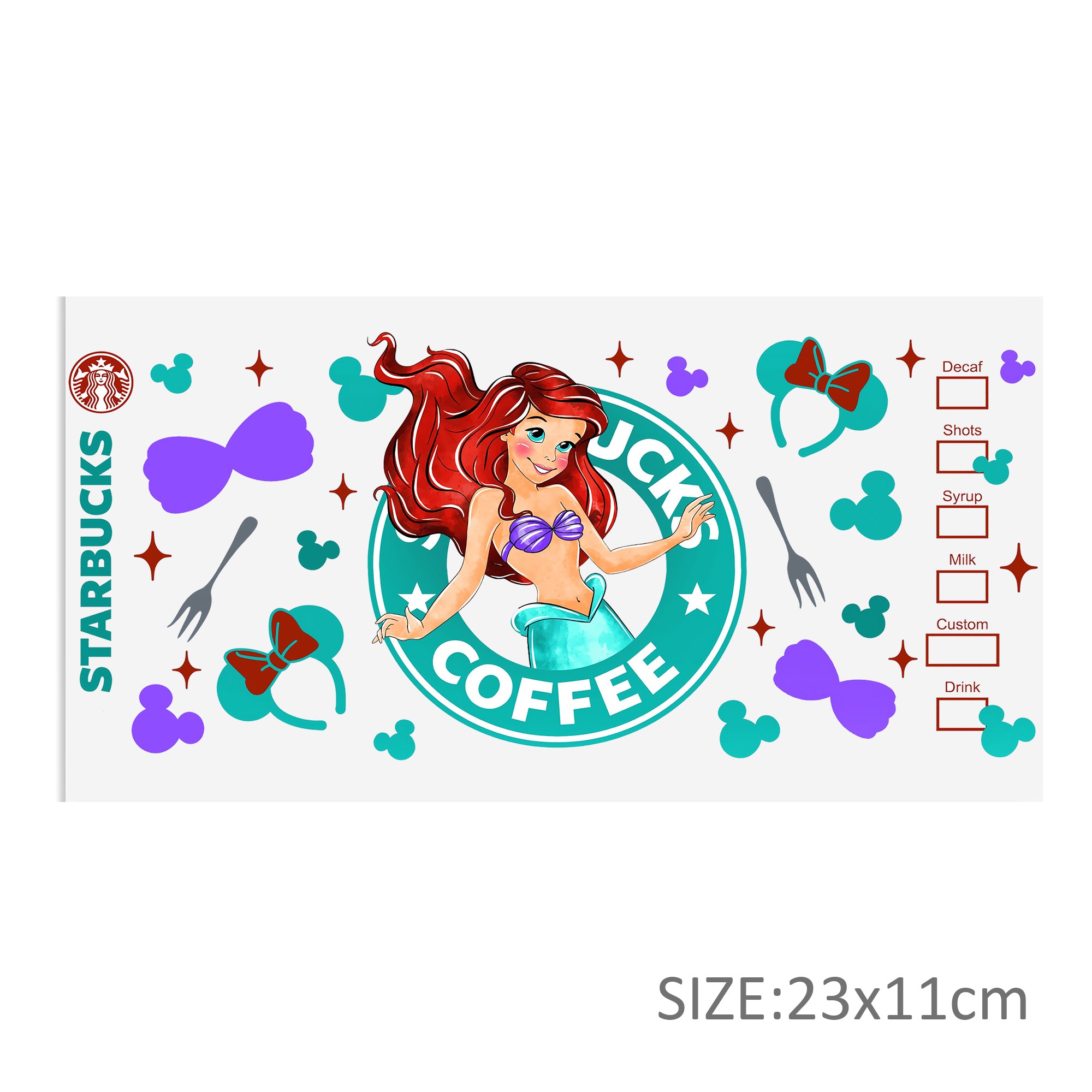 Elitles Made Valentines UV DTF Cup Wraps Transfer Stickers for Glass 16oz,  12 Sheet Cartoon Rub on Transfer Waterproof Sticker for 16oz Libbey Glass