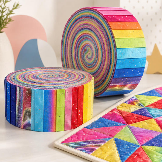 10pcs Vintage Solid Gradient Theme Jelly Roll Fabric Strips 2.5X19.7inch Pre-Cut 100% Polyester For Patchwork Quilts, Table Runners, Placemats, Tote Bags, Storage Pouches, Makeup Bags, Coasters, Quilt Blocks & Binding
