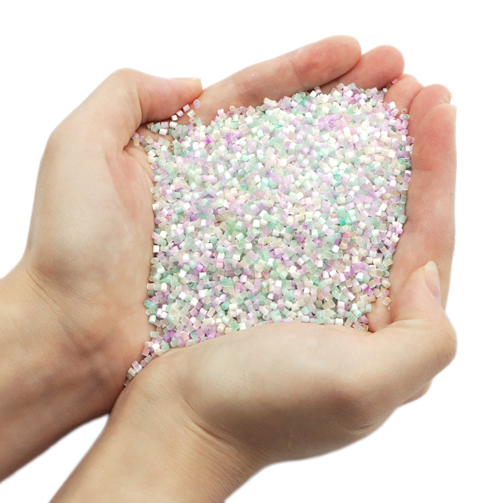 10g/pack H/0 Cylinder Miyuki Seed Beads Plain Solid Color Loose Spacer Acrylic Beads with Hole for Jewelry Making DIY Bracelet Necklace Chain Earrings Charm Bangle Decors Craft Accessorie