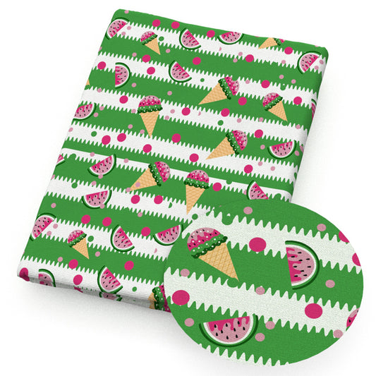dots spot watermelon fruit cake cupcake ice creampopsicle fabric