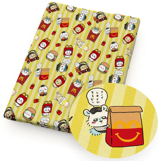 stripe chiikawa fabric