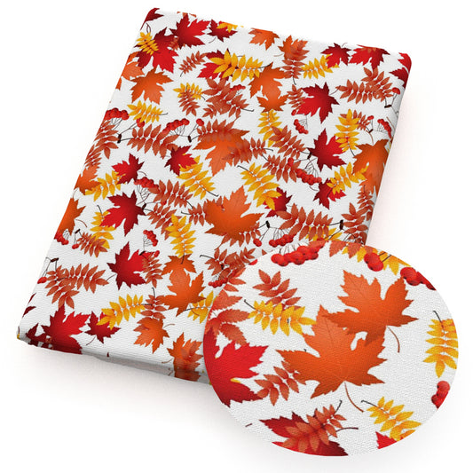 maple leaf fallautumn fabric