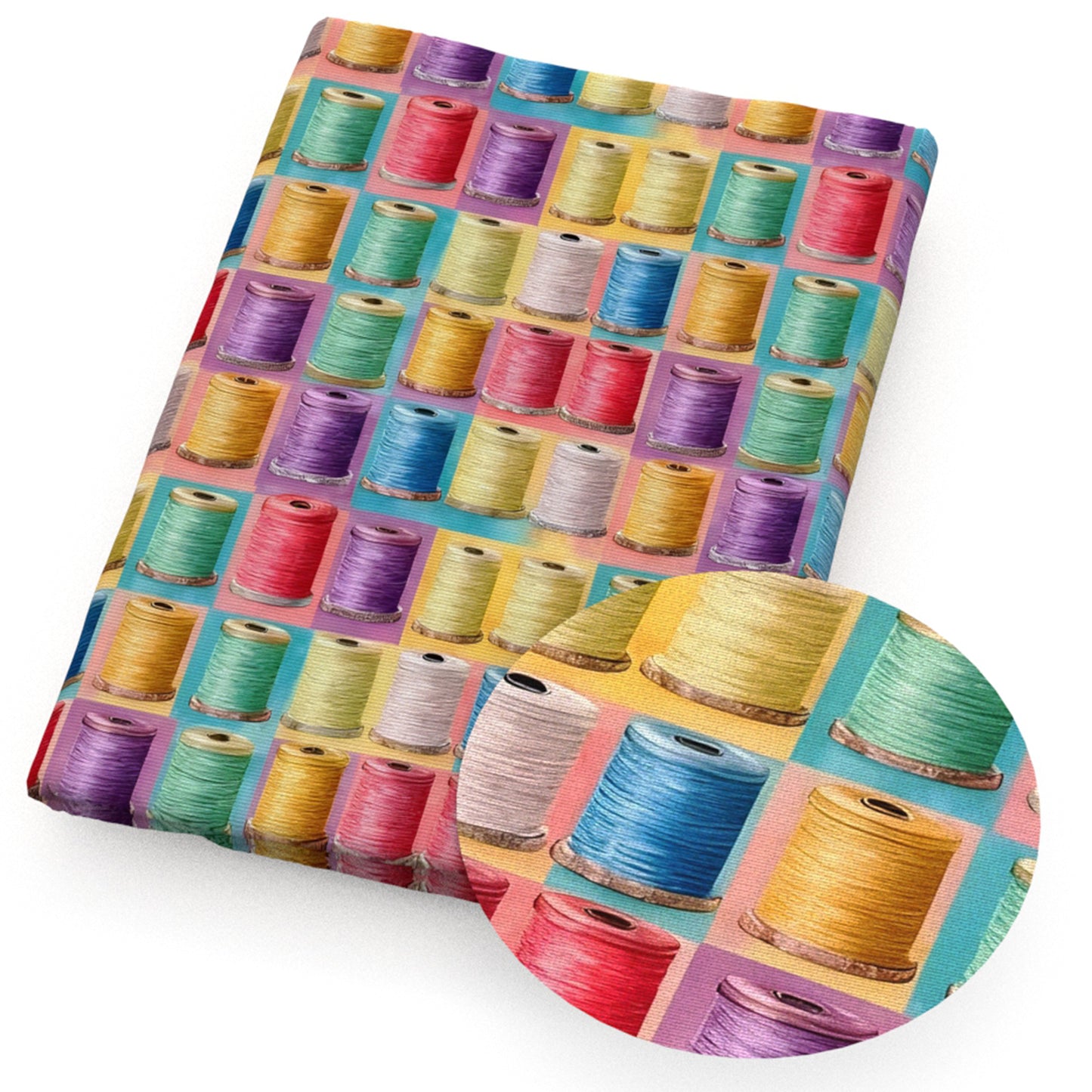 sewing threads rainbow color color series fabric