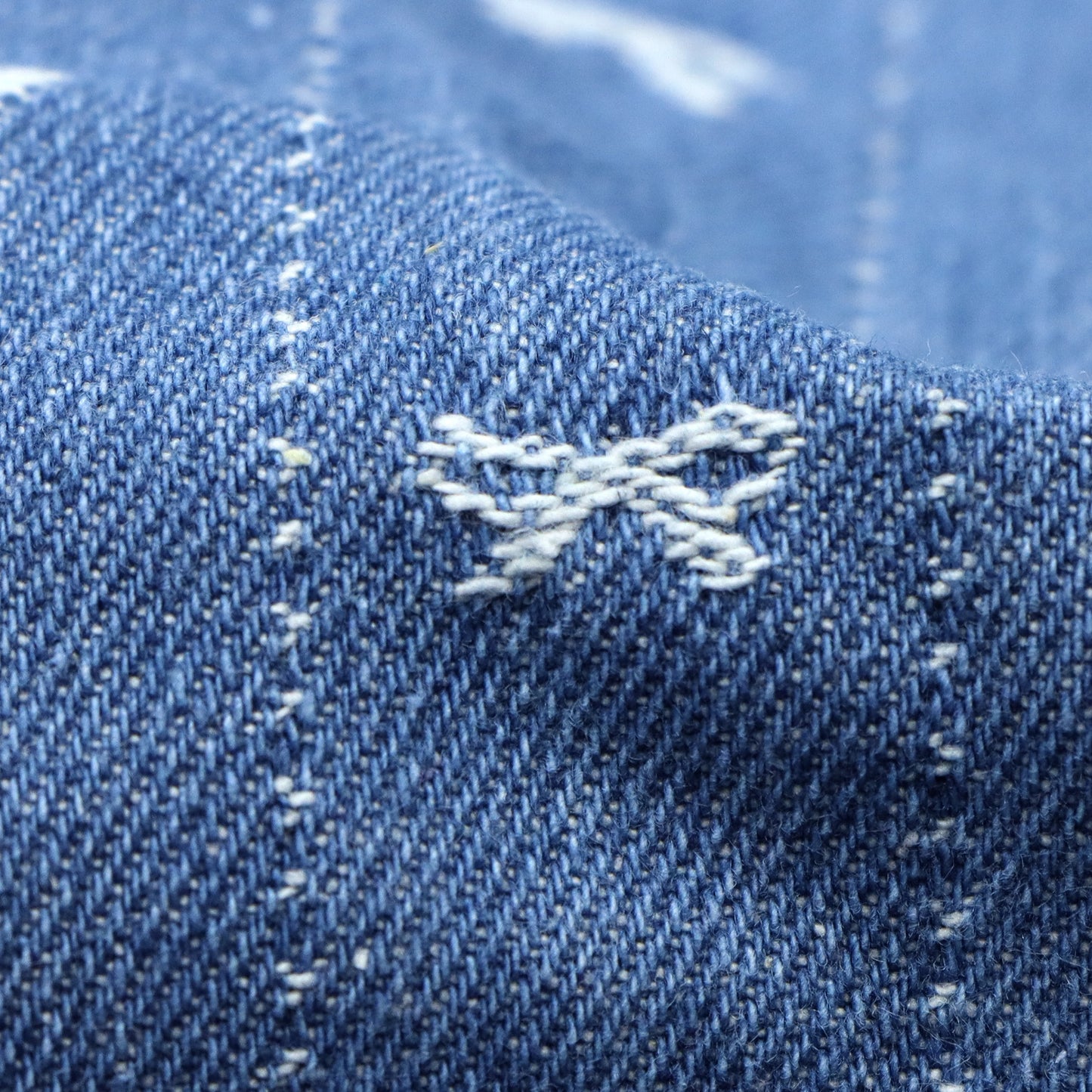 1pc Bowknot Pattern Denim Fabric, 64.96x19.68inch Pre-Cut 100% Polyester, Luxury Bows Striped Design for DIY Crafts, Bags, Sewing Projects & Hats, Hand Wash Only, Sewing Supplies, Craft Fabric | Vintage Style Fabric | Durable Fabric, Denim Fabric