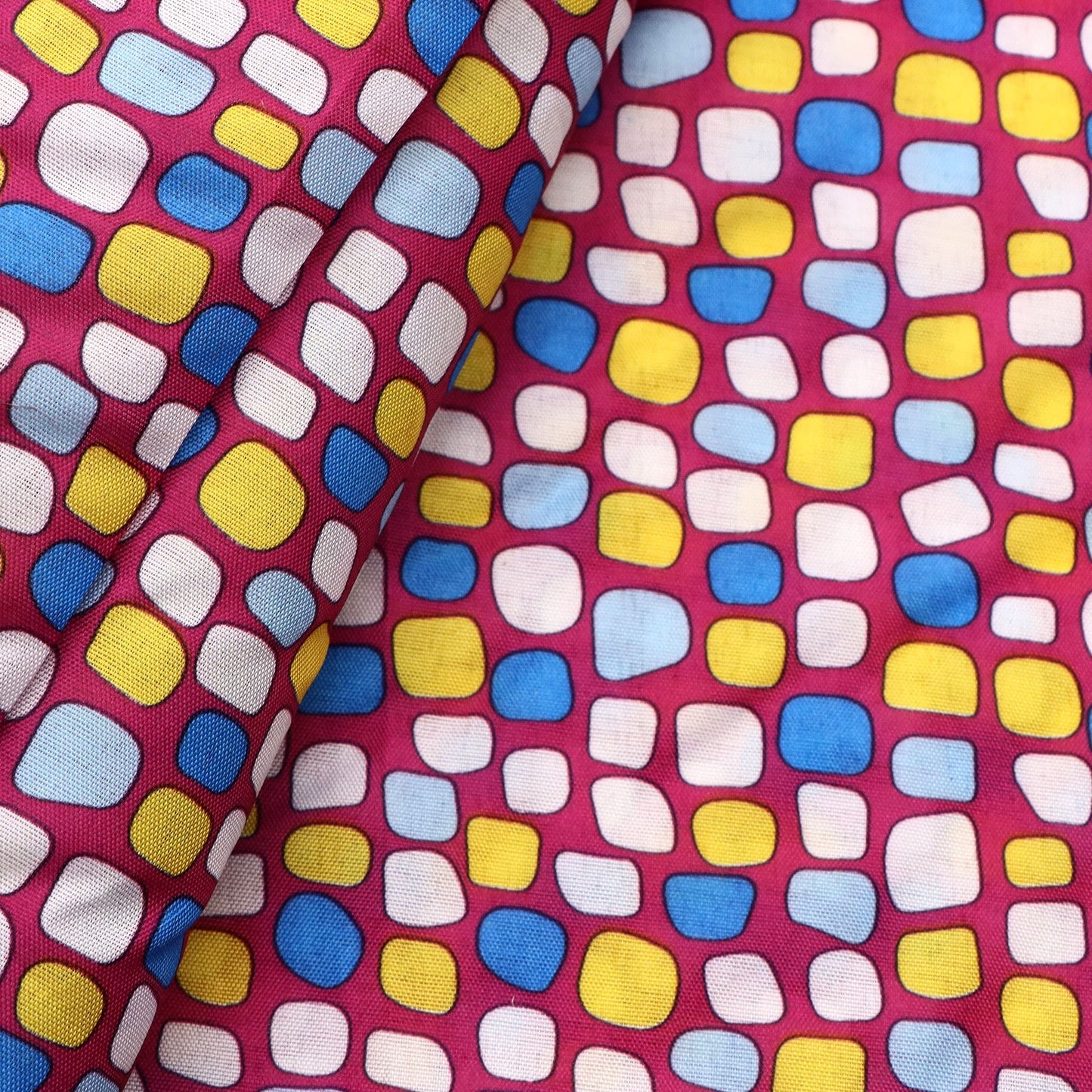 1pc colorful plaid Stone Pattern Quilting Fabric- 58.27x19.68inch(148x50cm) Polyester Craft Fabrics DIY Handmade Projects Doll Clothes Fabric Precut For Patchwork Craft