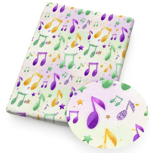 music notes star starfish fabric