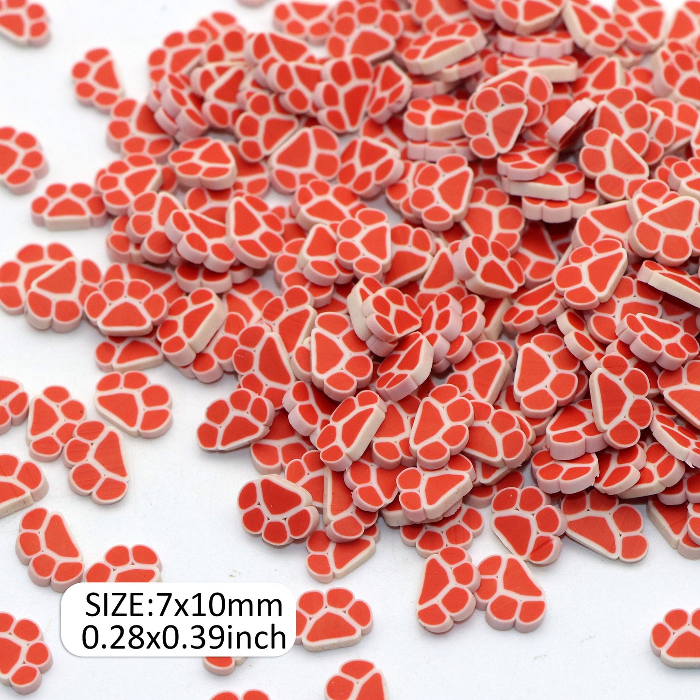 100pcs Cat Paw Nail Charms Polymer Clay - Glowing Nail Art Accessories for Women and Girls - Music Festival Nail Jewelry, Alcohol-Free, Perfect for Nail Art Supplies and DIY Nail Design