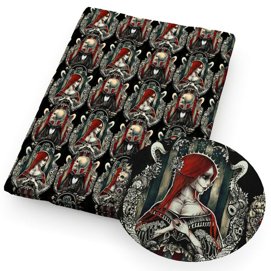 the nightmare before christmas halloween skull ghost skeleton bones fabric