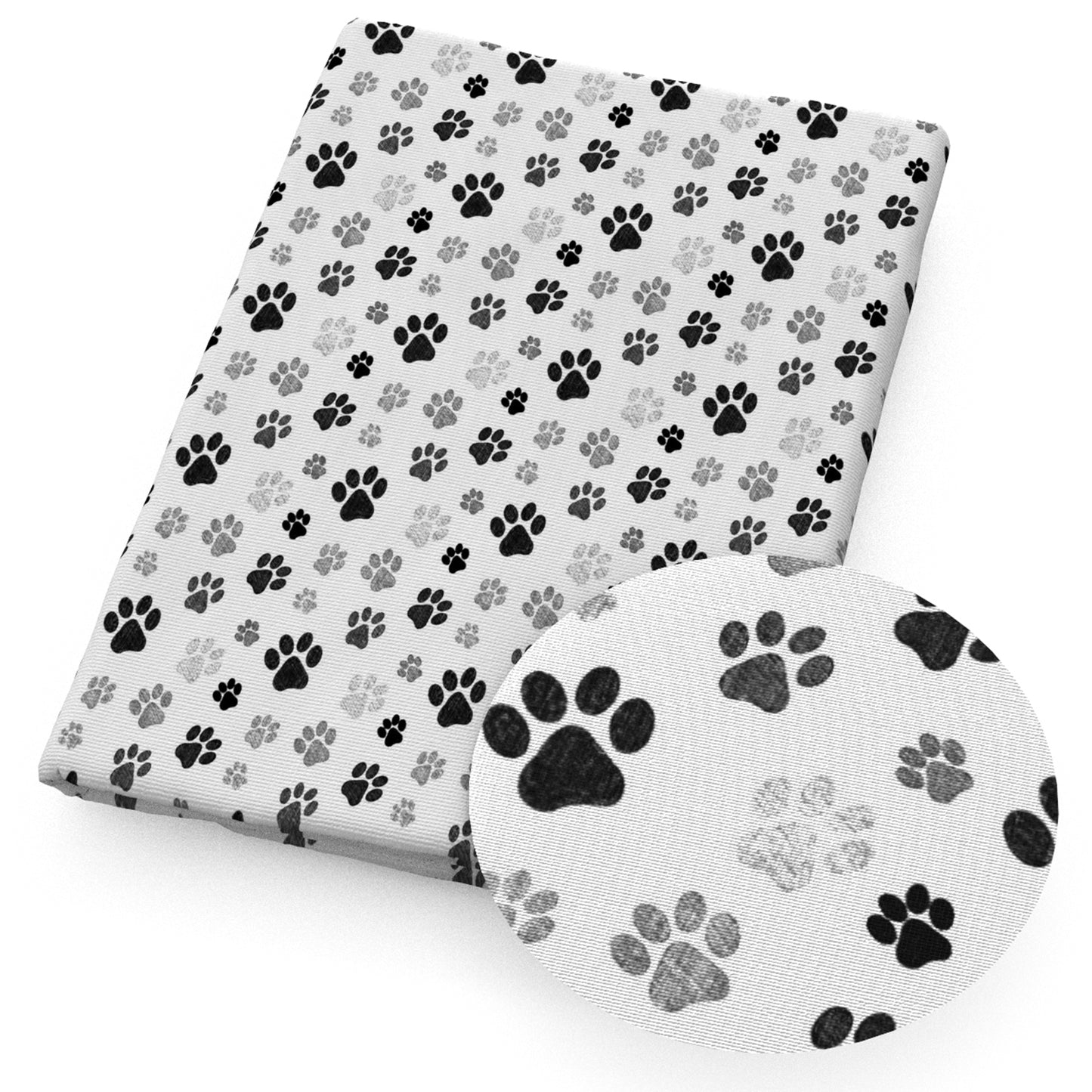 footprint paw fabric