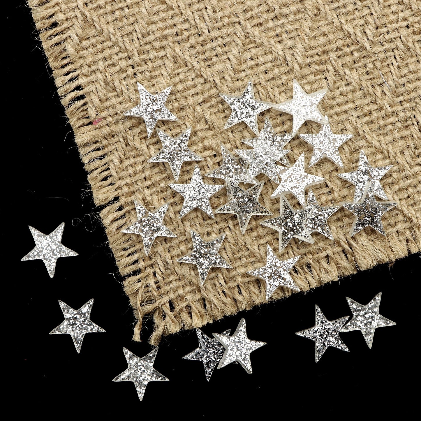 Resin Flat Back Charms Beads,5pcs Glitter Star Shape Resin Cabochons for DIY Crafts, Scrapbooking, Jewelry Making