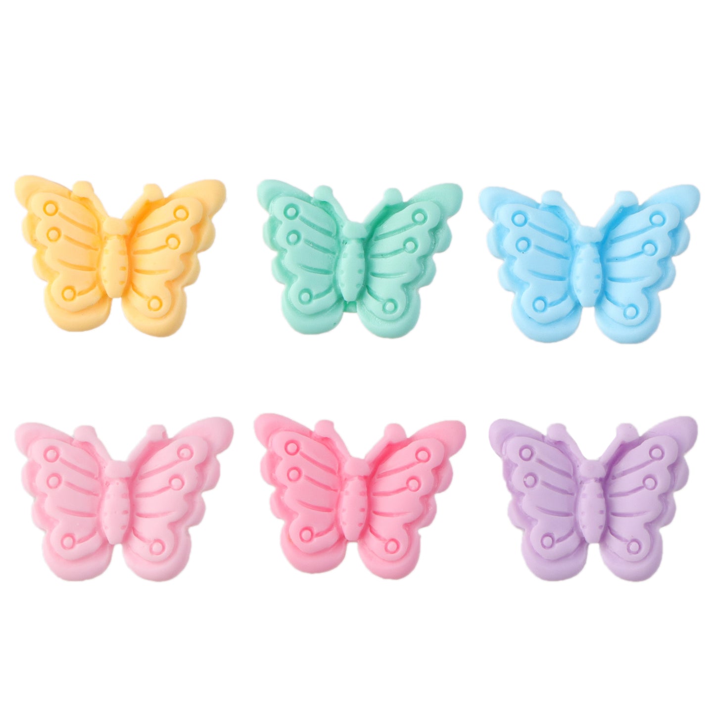 10Pcs Butterfly Flatback Cabochons, Faux Kawaii 3d Cabochon Charms Resin for DIY Hair Clips, Headbands, Phone Cases, Scrapbooking, and Jewelry Making