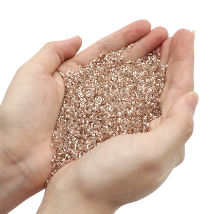 10g/pack Golden Series Miyuki Seed Beads Plain Solid Color Loose Spacer Acrylic Beads with Hole for Jewelry Making DIY Bracelet Necklace Chain Earrings Charm Bangle Decors Craft Accessories