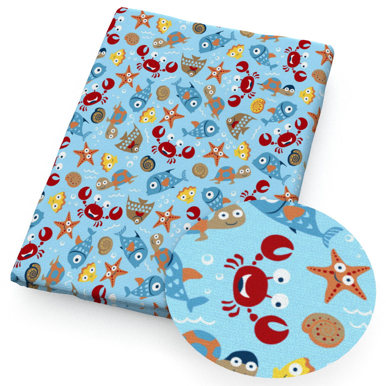star starfish turtle tortoise fish ocean series fabric