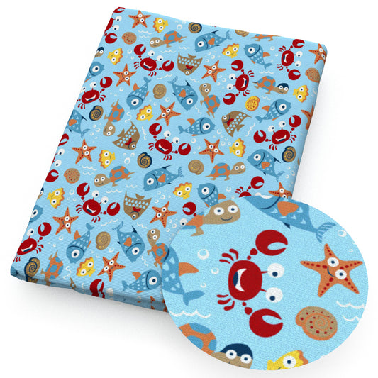 star starfish turtle tortoise fish ocean series fabric
