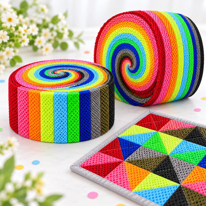 10pcs Vintage Plain Solid Pattern Jelly Roll Fabric Strips 2.5X19.7inch Pre-cut 100% Polyester for Patchwork Quilts, Table Runners, Placemats, Tote Bags, Storage Pouches, Makeup Bags, Coasters, Quilt Blocks & Binding Multi-color
