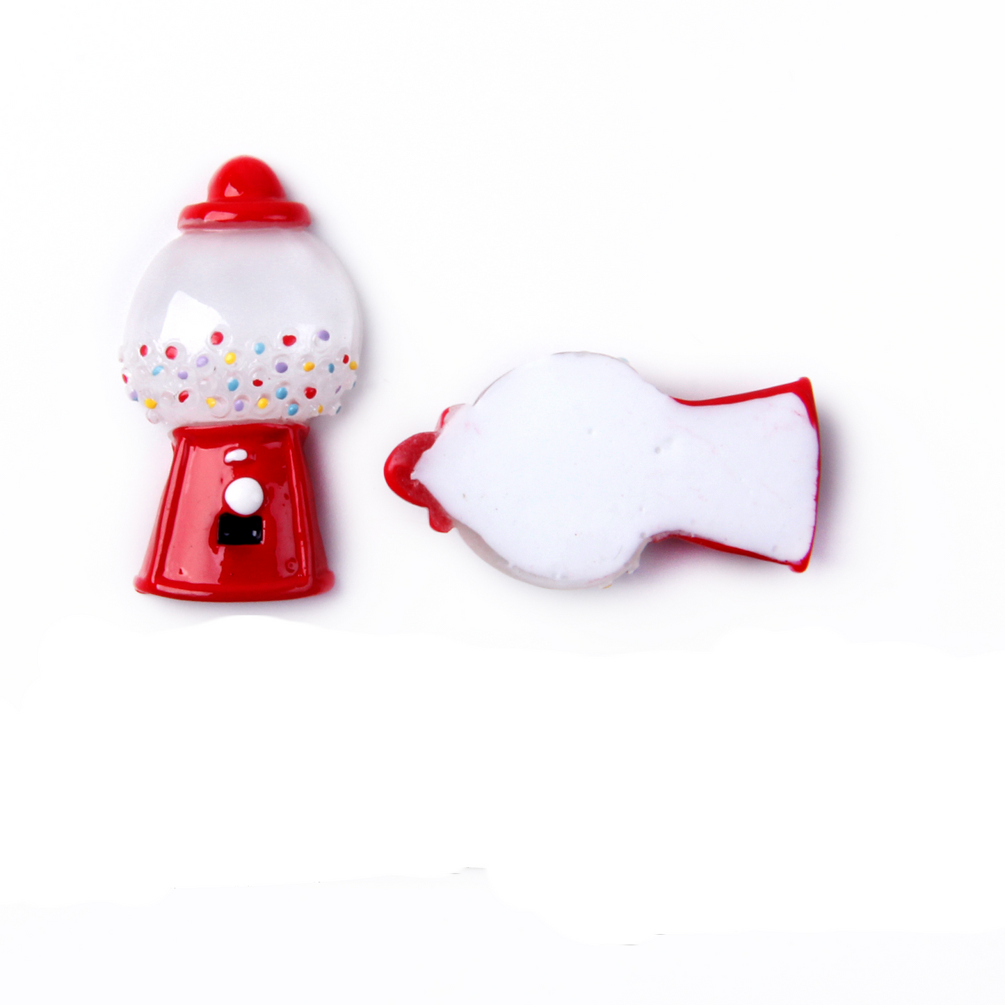 5pcs Acrylic Resin Candy Machine Charms-3D Cabochons for DIY Phone Cases, Keychains, Fridge Decor & Accessories