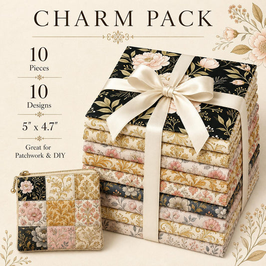 10Pc/Set Flower Series Fat Quarter Fabric, Pre-Cut Square Fabric Assort, Fabric Set, Craft Fabric, Handmade DIY Patchwork Fabric,Home Quilting Sewing Fabric, Packaging Fabric, Scrapbooking Craft Hobbyist