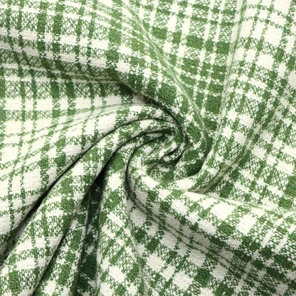 1pc 59x19.68inch(150x50cm) small fragranc plaid tweed Fabric - Soft & Durable Polyester Material, Pre-Cut for DIY Sofa Covers & Handmade Projects