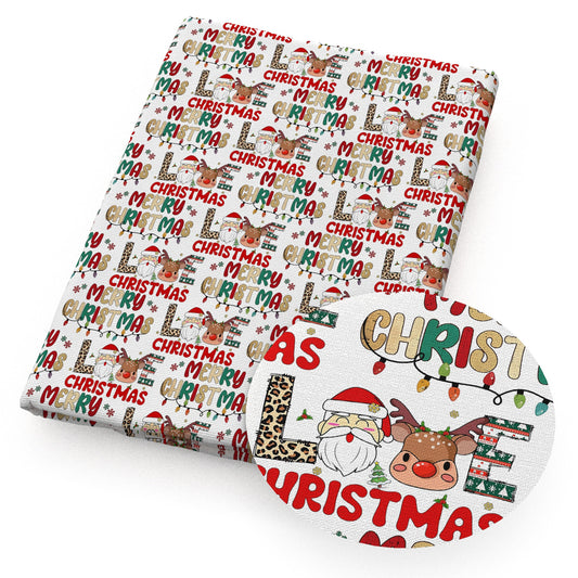 christmas day deerreindeer giraffe fabric