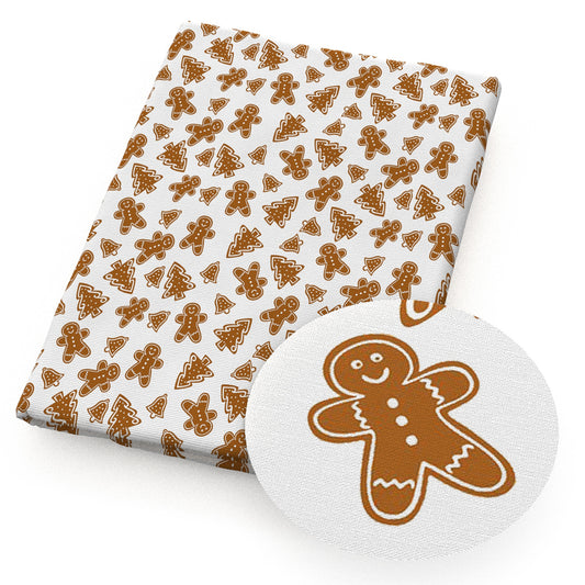 gingerbread man christmas tree bell fabric