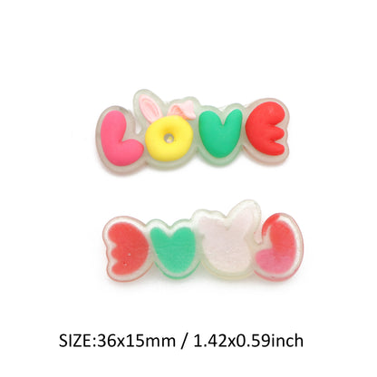 5Pcs Heart Love Shaped Acrylic Charms,3D Flatback Resin Cabochons for DIY Jewelry, Earrings, Bracelets, Keychains, Festive Decor, Homemade Gifts, Phone Cases, Water Bottles, Hair Accessories - Crafting Accessories
