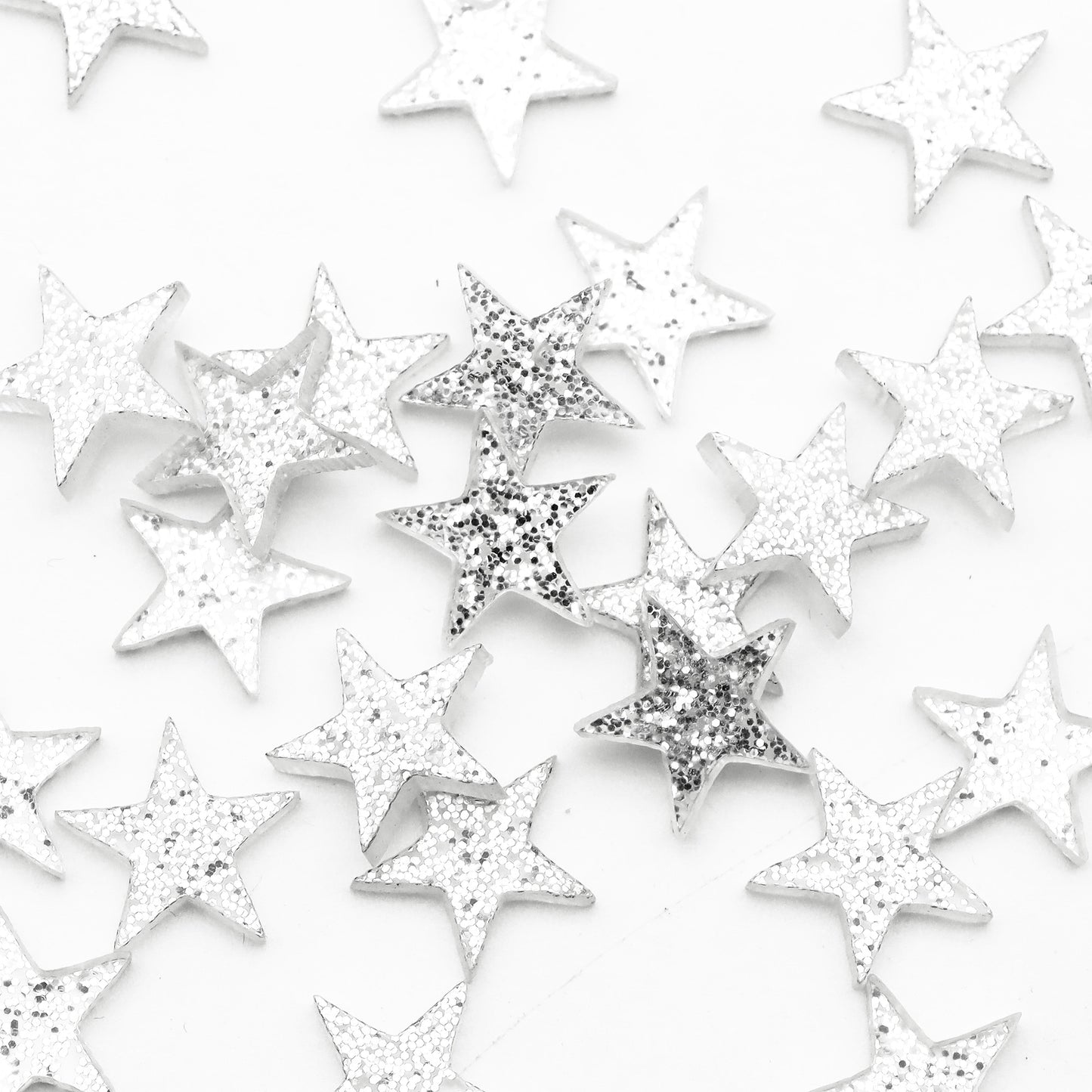 Resin Flat Back Charms Beads,5pcs Glitter Star Shape Resin Cabochons for DIY Crafts, Scrapbooking, Jewelry Making