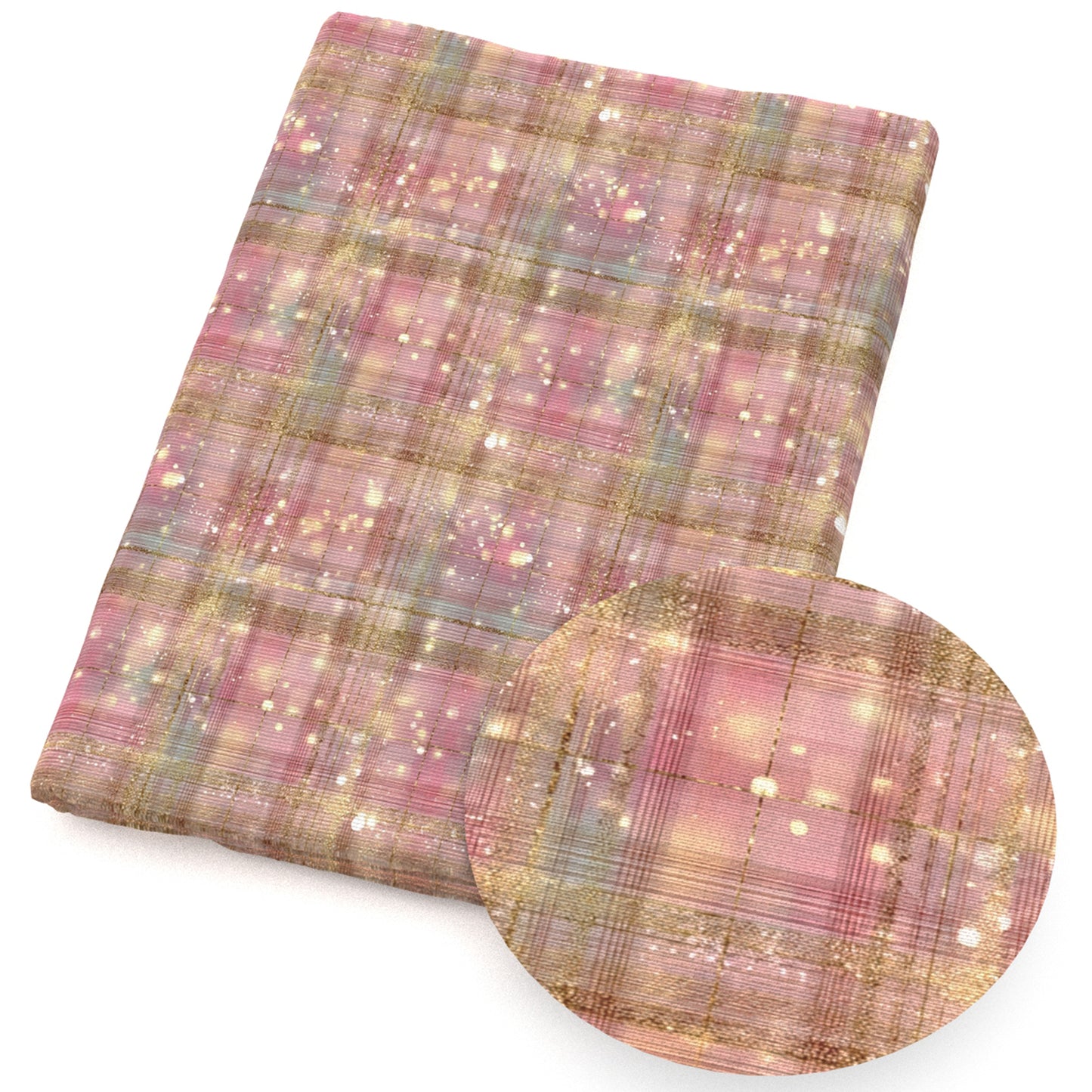 plaid grid gingham tartan buffalo plaid stripe dots spot pink series fabric