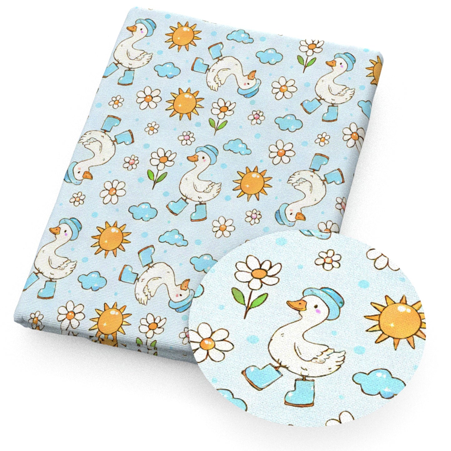 duck flowerfloral fabric