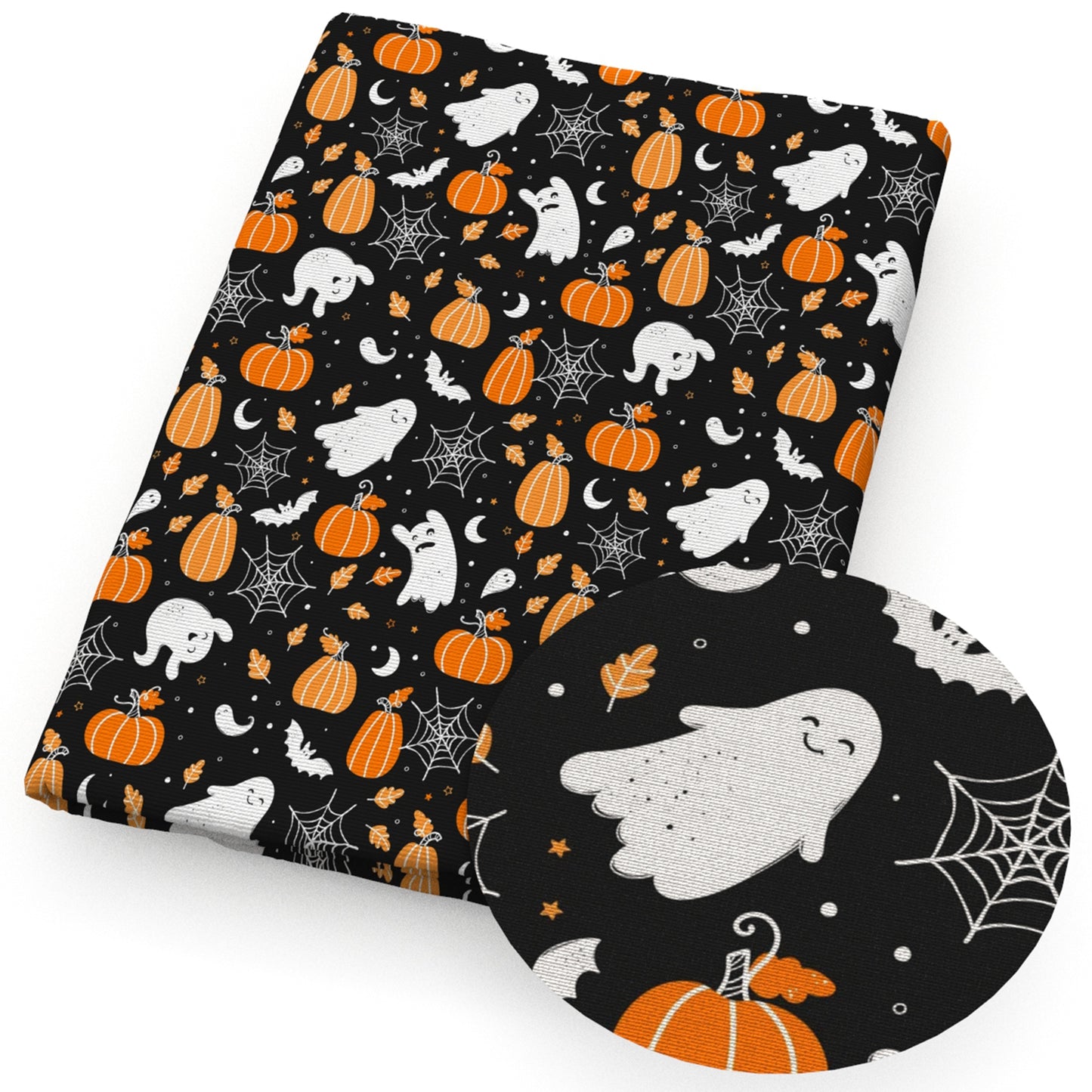 skull ghost skeleton bones halloween fabric