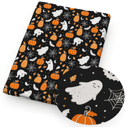 skull ghost skeleton bones halloween fabric