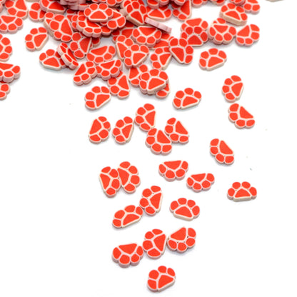 100pcs Cat Paw Nail Charms Polymer Clay - Glowing Nail Art Accessories for Women and Girls - Music Festival Nail Jewelry, Alcohol-Free, Perfect for Nail Art Supplies and DIY Nail Design