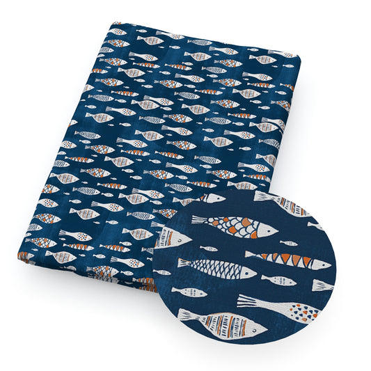 fish ocean series fabric