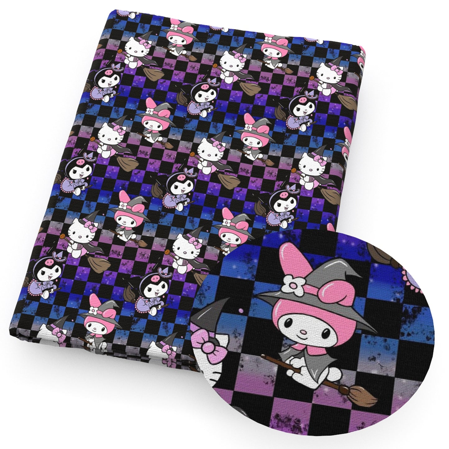 dots spot halloween bat plaid fabric