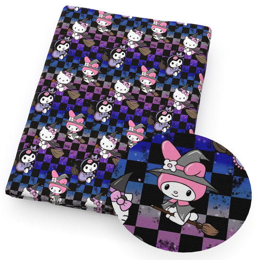 dots spot halloween bat plaid fabric